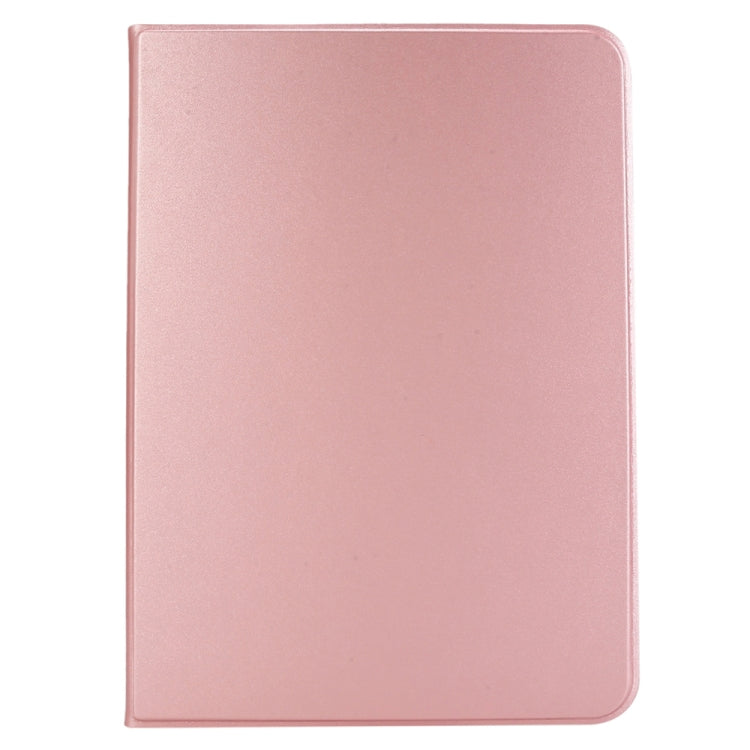 For iPad Pro 11 2024 Stretch Voltage Plain Leather Smart Tablet Case(Rose Gold) - iPad Pro 11 2024 Cases by buy2fix | Online Shopping UK | buy2fix