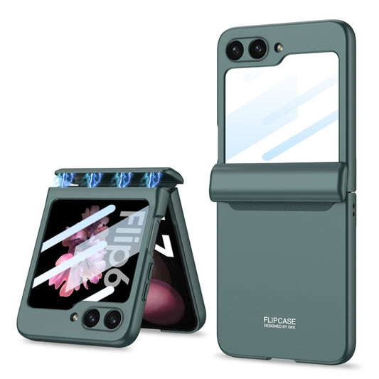 For Samsung Galaxy Z Flip6 GKK Integrated Magnetic Full Coverage Folding Phone Case(Green) - Galaxy Z Flip6 5G Cases by GKK | Online Shopping UK | buy2fix