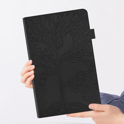 For iPad Pro 13 2024 Tree Life Series Embossed Smart Leather Tablet Case(Black) - iPad Pro 13 2024 Cases by buy2fix | Online Shopping UK | buy2fix