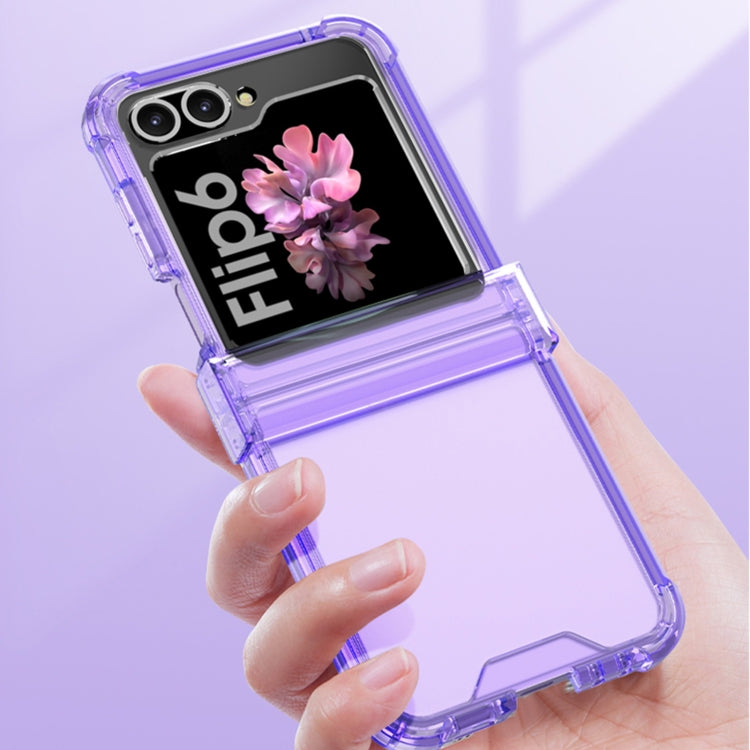 For Samsung Galaxy Z Flip6 GKK Airbag Hinge Full Coverage Phone Case(Transparent) - Galaxy Z Flip6 5G Cases by GKK | Online Shopping UK | buy2fix