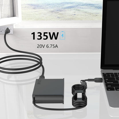 135W 20V 6.75A Laptop Notebook Power Adapter For Lenovo Big Square USB, Plug:AU Plug - For Lenovo by buy2fix | Online Shopping UK | buy2fix