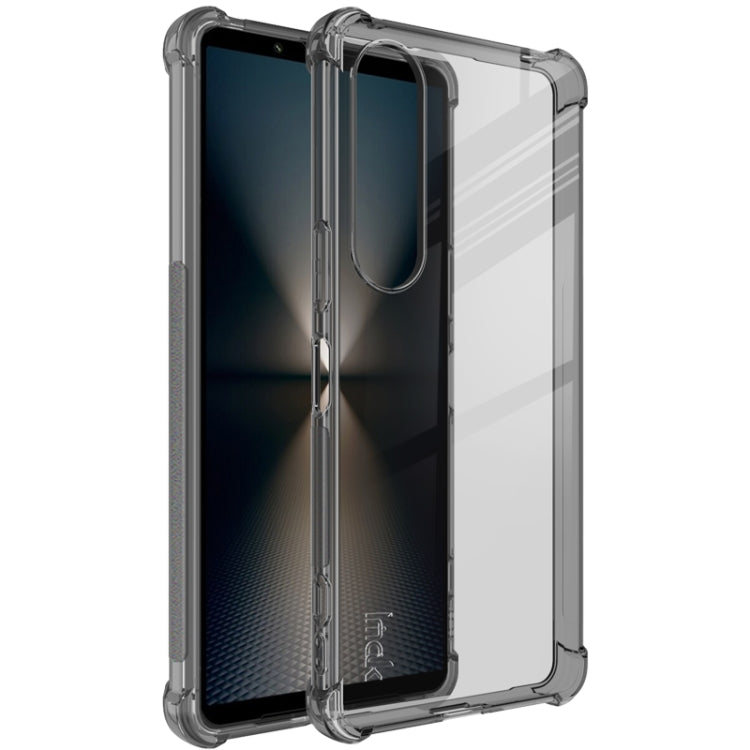 For Sony Xperia 1 VI imak Shockproof Airbag TPU Phone Case(Transparent Black) - Sony Cases by imak | Online Shopping UK | buy2fix