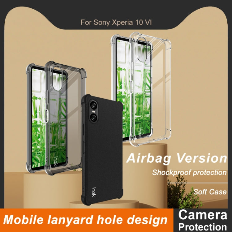 For Sony Xperia 10 VI imak Shockproof Airbag TPU Phone Case(Transparent) - Sony Cases by imak | Online Shopping UK | buy2fix