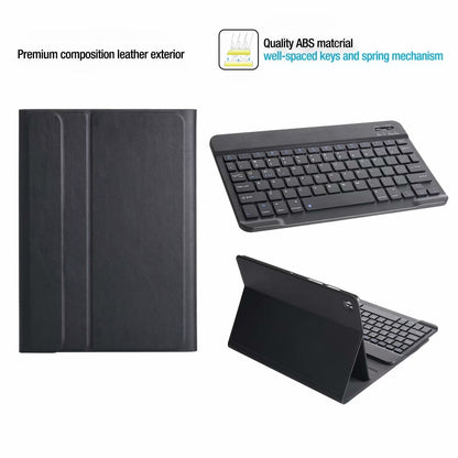 ST500 For Samsung Galaxy Tab A7 T500/T505 10.4 inch 2020 Ultra-thin Detachable Bluetooth Keyboard Leather Tablet Case with Stand & Sleep Function & Backlight(Black) - Samsung Keyboard by buy2fix | Online Shopping UK | buy2fix