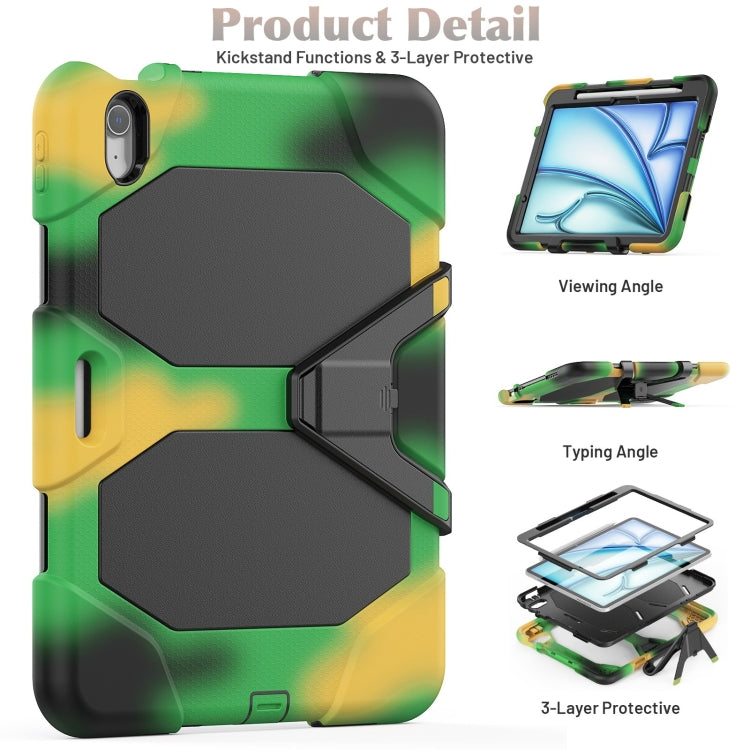 For iPad Air 11 2024 Colorful Silicone Heavy Duty Hybrid PC Tablet Case(Camouflage) - iPad Air 11 2024 Cases by buy2fix | Online Shopping UK | buy2fix