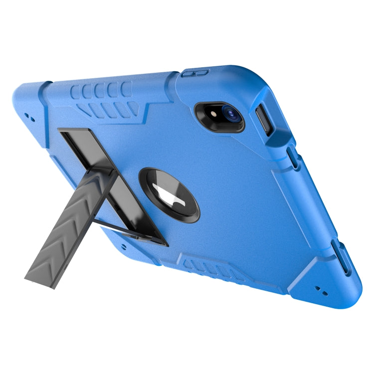 For iPad Air 11 2024 Armor Holder Silicone Hybrid PC Tablet Case(Blue) - iPad Air 11 2024 Cases by buy2fix | Online Shopping UK | buy2fix