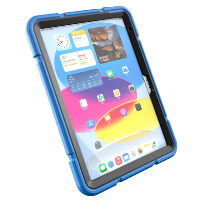 For iPad Air 11 2024 Armor Holder Silicone Hybrid PC Tablet Case(Blue) - iPad Air 11 2024 Cases by buy2fix | Online Shopping UK | buy2fix