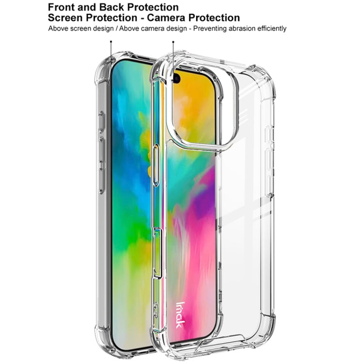 For iPhone 16 Pro Max IMAK Space Shield PC + TPU Airbag Shockproof Phone Case(Transparent) - iPhone 16 Pro Max Cases by imak | Online Shopping UK | buy2fix