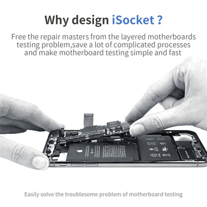 QianLi iSocket Series 8 in 1 Motherboard Layered Test Stand For iPhone 15 Series - Repair Platform by QIANLI | Online Shopping UK | buy2fix