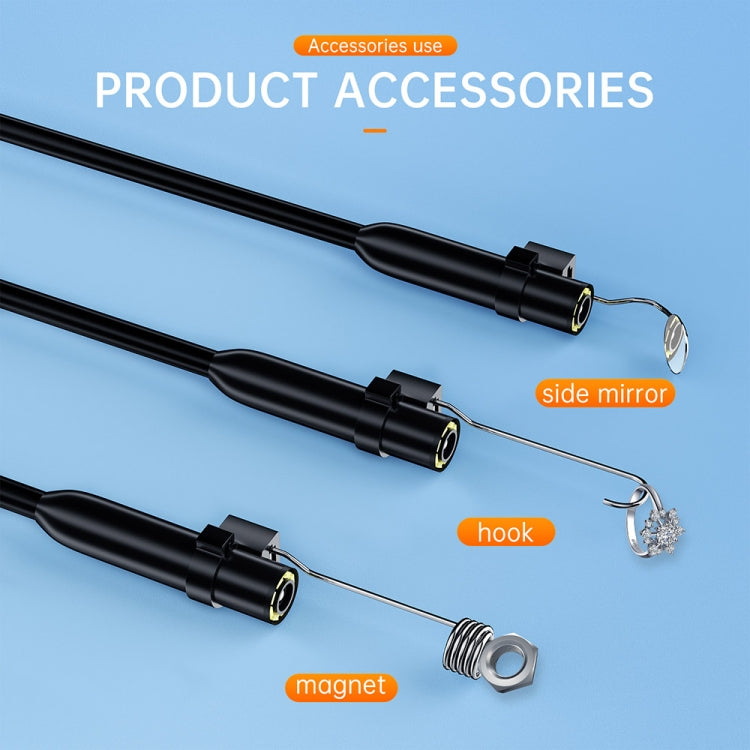 AN112 2 in 1 USB-C / Type-C + 8 Pin Interface 8mm HD Industry Endoscope, Length:5m Soft Tube -  by buy2fix | Online Shopping UK | buy2fix