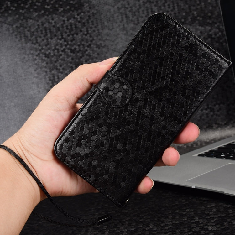 For Blackview Wave 6C Honeycomb Dot Texture Leather Phone Case(Black) - More Brand by buy2fix | Online Shopping UK | buy2fix