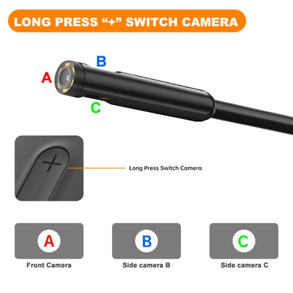 Y15 7.9mm Dual Camera WiFi Connected Hard Cable HD Industrial Endoscope, Length:10m(Black) -  by buy2fix | Online Shopping UK | buy2fix