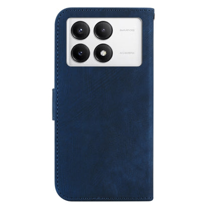 For Redmi K70 / K70 Pro Little Tiger Embossed Leather Phone Case(Dark Blue) - K70 Cases by buy2fix | Online Shopping UK | buy2fix