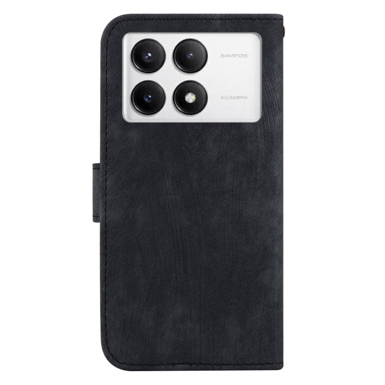 For Redmi K70 / K70 Pro Little Tiger Embossed Leather Phone Case(Black) - K70 Cases by buy2fix | Online Shopping UK | buy2fix