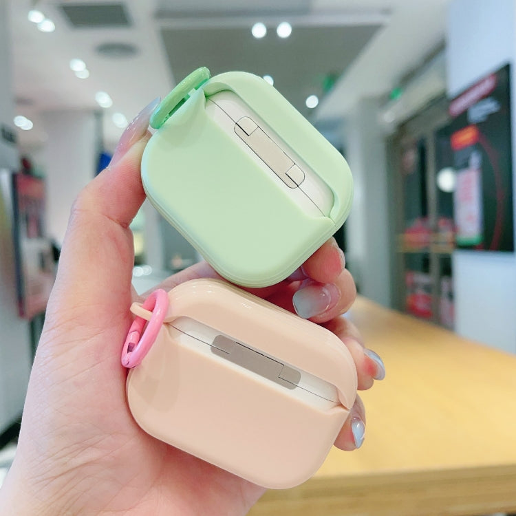 For AirPods 3 Fresh 3D Text Skin Feel Earbuds Box PC Case(Green) - For AirPods 3 by buy2fix | Online Shopping UK | buy2fix