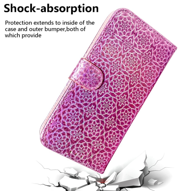 For Samsung Galaxy S25+ 5G Colorful Magnetic Buckle Leather Phone Case(Pink) - Galaxy S25+ 5G Cases by buy2fix | Online Shopping UK | buy2fix