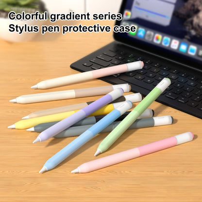 For Apple Pencil USB-C Gradient Silicone Stylus Protective Case(Matcha Green) - Pencil Accessories by buy2fix | Online Shopping UK | buy2fix