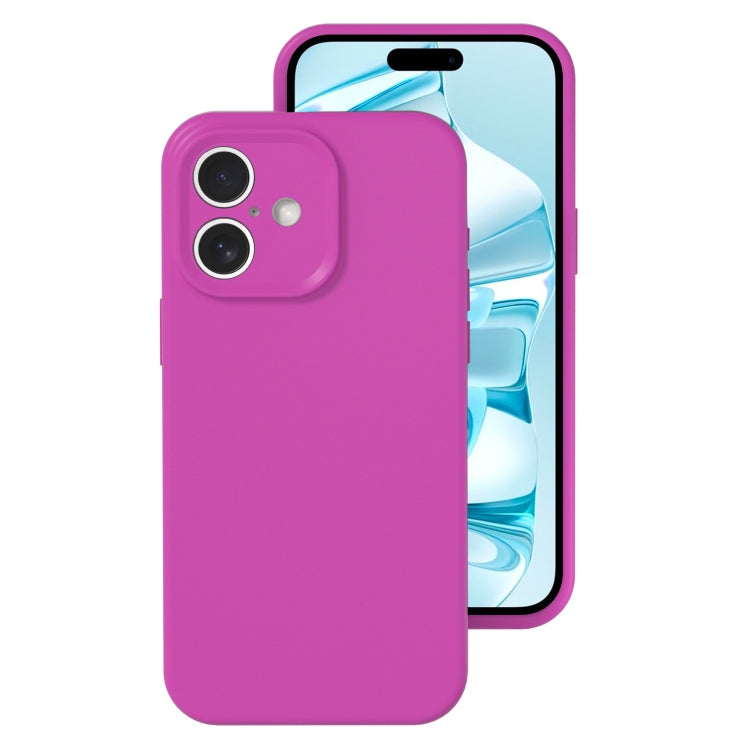 For iPhone 16 Plus Precise Hole Liquid Silicone Jelly Color Full Coverage Phone Case(Dragon Fruit Color) - iPhone 16 Plus Cases by buy2fix | Online Shopping UK | buy2fix