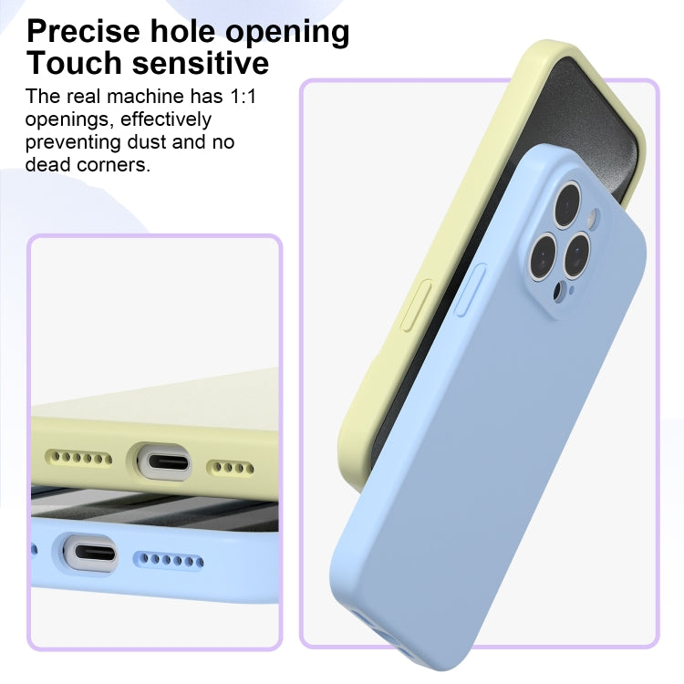 For iPhone 16 Pro Max Precise Hole Liquid Silicone Jelly Color Full Coverage Phone Case(Blackcurrant Color) - iPhone 16 Pro Max Cases by buy2fix | Online Shopping UK | buy2fix