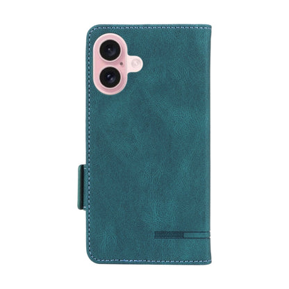 For iPhone 16 Magnetic Clasp Leather Phone Case(Green) - iPhone 16 Cases by buy2fix | Online Shopping UK | buy2fix