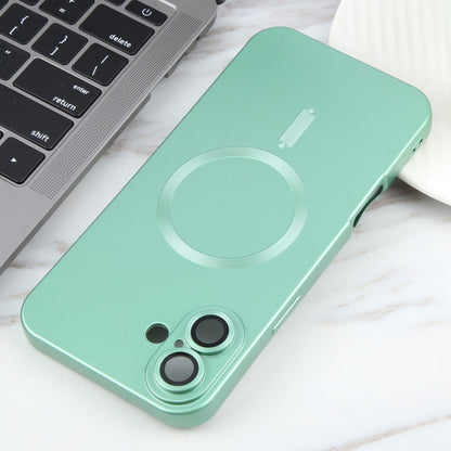 For iPhone 16 Plus Liquid TPU Silicone Solid Color MagSafe Phone Case(Green) - iPhone 16 Plus Cases by buy2fix | Online Shopping UK | buy2fix