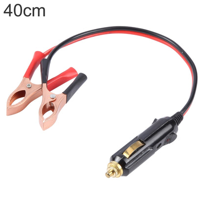 40cm Car Battery Charging Crocodile Clip to Cigarette Lighter Connection Cable - Booster Cable & Clip by buy2fix | Online Shopping UK | buy2fix