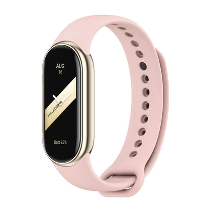 For Xiaomi Smart Band 9 / 8 MIJOBS Metal Buckle Solid Color Silicone Watch Band(Pink) - Watch Bands by MIJOBS | Online Shopping UK | buy2fix