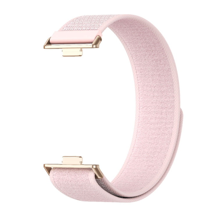 For Huawei Watch Fit3 MIJOBS Nylon Watch Band Wristband(Pink Rose Gold) - Watch Bands by MIJOBS | Online Shopping UK | buy2fix