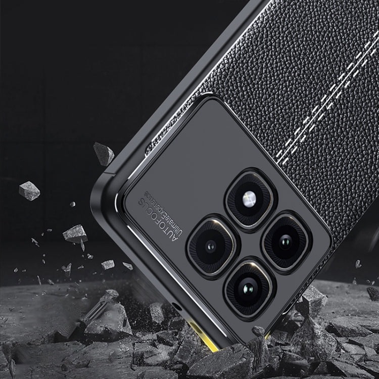 For Redmi K70 Ultra Litchi Texture Shockproof TPU Phone Case(Black) - Xiaomi Cases by buy2fix | Online Shopping UK | buy2fix