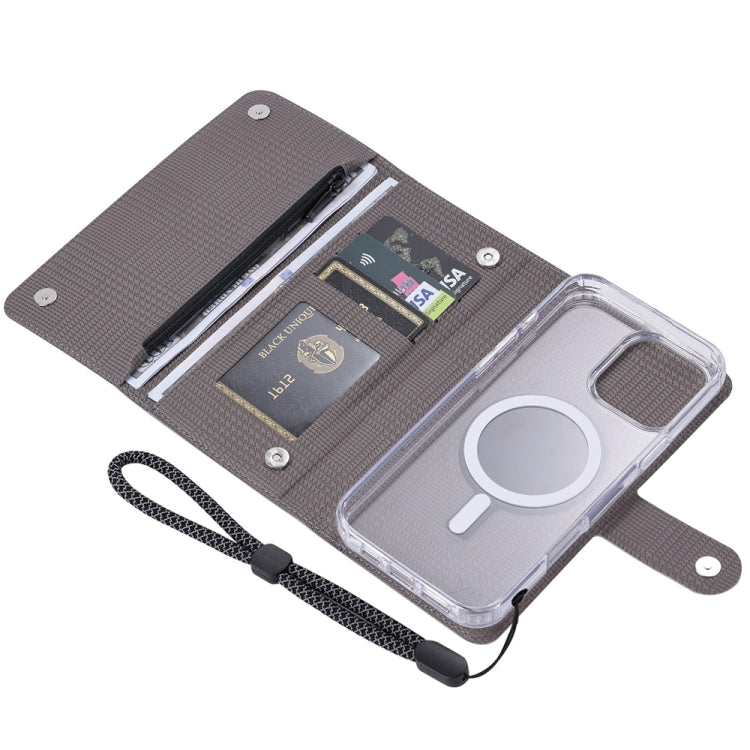 For Samsung Galaxy S24+ 5G ViLi GHB-C Series RFID MagSafe Magnetic Flip Leather Phone Case(Grey) - Galaxy S24+ 5G Cases by ViLi | Online Shopping UK | buy2fix