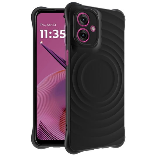 For Motorola Moto G55 5G IMAK UC-6 Series Manbo Frosting Soft Phone Case(Black) - Motorola Cases by imak | Online Shopping UK | buy2fix