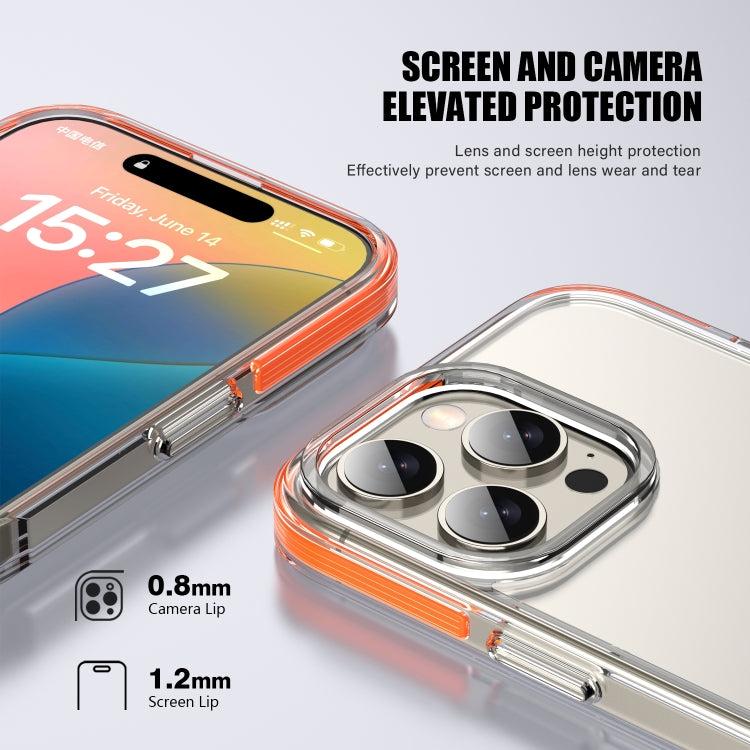 For iPhone 16 Pro TPE Airbag TPU+ PC Full Coverage Phone Case(Transparent) - iPhone 16 Pro Cases by buy2fix | Online Shopping UK | buy2fix