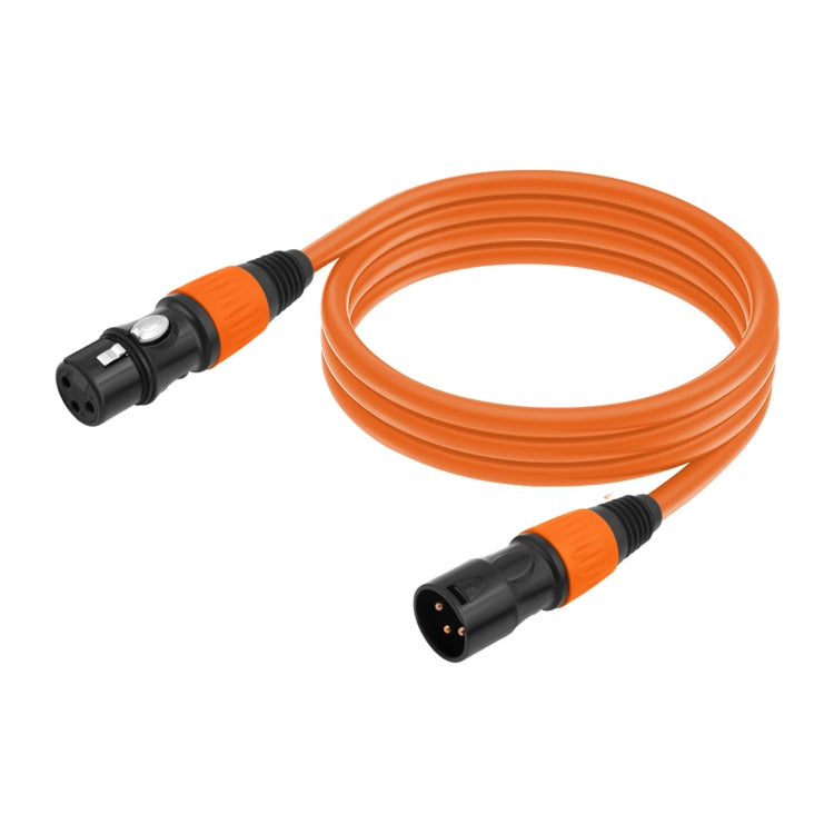 JC1015 XLR 3pin Male to Female Audio Cable, Length:1.8m(Orange) - Microphone Audio Cable & Connector by buy2fix | Online Shopping UK | buy2fix