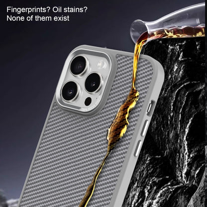 For iPhone 11 Pro Max Carbon Fiber Texture MagSafe Magnetic Shockproof Phone Case(Purple) - iPhone 11 Pro Max Cases by buy2fix | Online Shopping UK | buy2fix