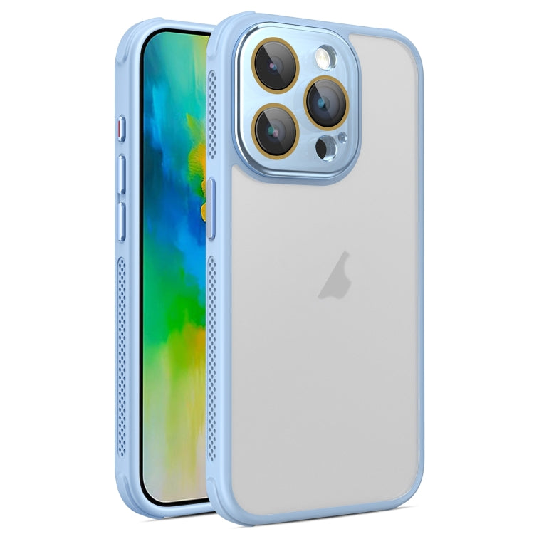 For iPhone 16 Pro Max Side Cooling Skin Feel Frosted Phone Case(Sky Blue) - iPhone 16 Pro Max Cases by buy2fix | Online Shopping UK | buy2fix