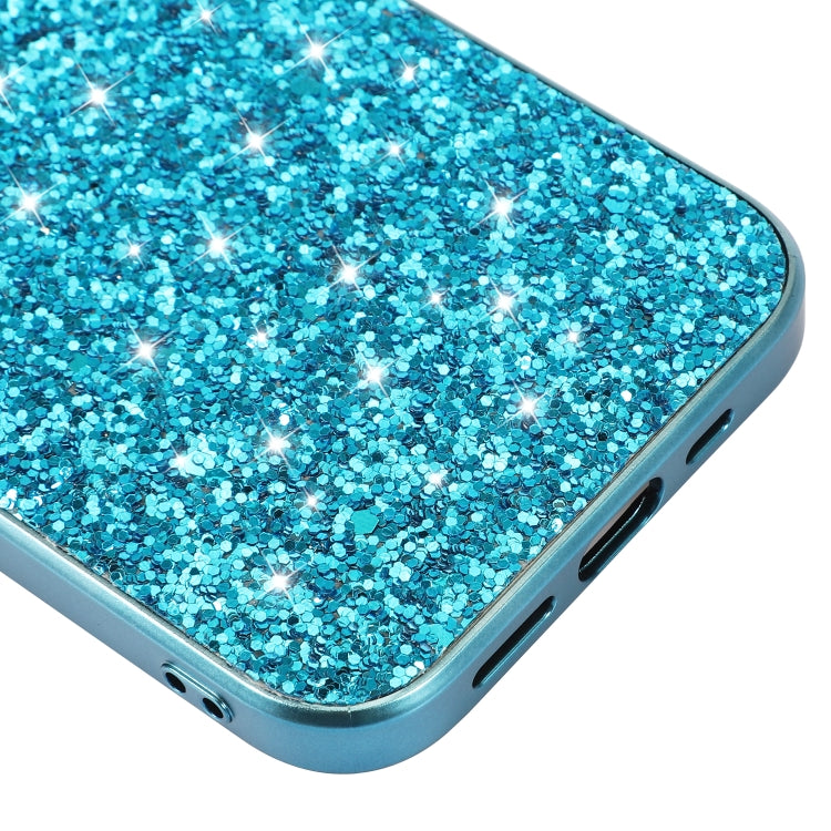 For iPhone 16 Pro Max Glitter Powder Shockproof TPU Phone Case(Silver) - iPhone 16 Pro Max Cases by buy2fix | Online Shopping UK | buy2fix