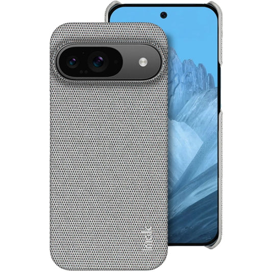 For Google Pixel 9 / 9 Pro imak Ruiyi Series Cloth Texture PU + PC Phone Case(Light Grey) - Google Cases by imak | Online Shopping UK | buy2fix