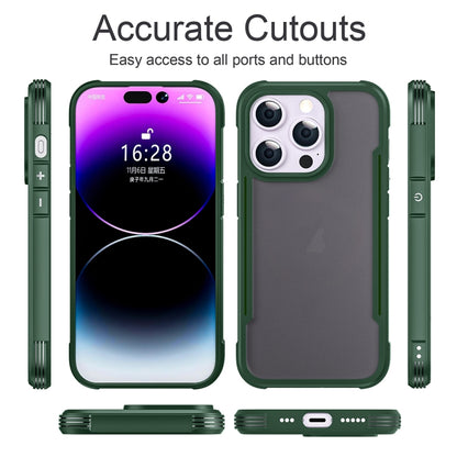 For iPhone 16 Pro Skin Feel Frosted PC Hybrid TPU Phone Case(Green) - iPhone 16 Pro Cases by buy2fix | Online Shopping UK | buy2fix