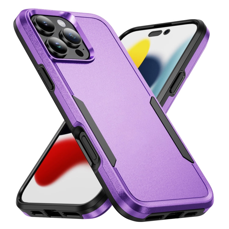 For iPhone 16 Pro Max Pioneer Armor Heavy Duty PC + TPU Phone Case(Purple+Black) - iPhone 16 Pro Max Cases by buy2fix | Online Shopping UK | buy2fix