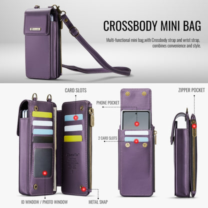 For Samsung Z Fold Series CaseMe Me50 Mini Lanyard Universal Bag(Purple) - Galaxy Z Fold6 5G Cases by CaseMe | Online Shopping UK | buy2fix