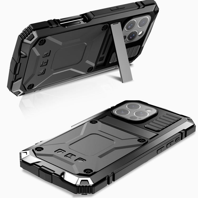 For iPhone 16 Pro Max R-JUST Life Waterproof Dustproof Shockproof Phone Case(Black) - iPhone 16 Pro Max Cases by R-JUST | Online Shopping UK | buy2fix