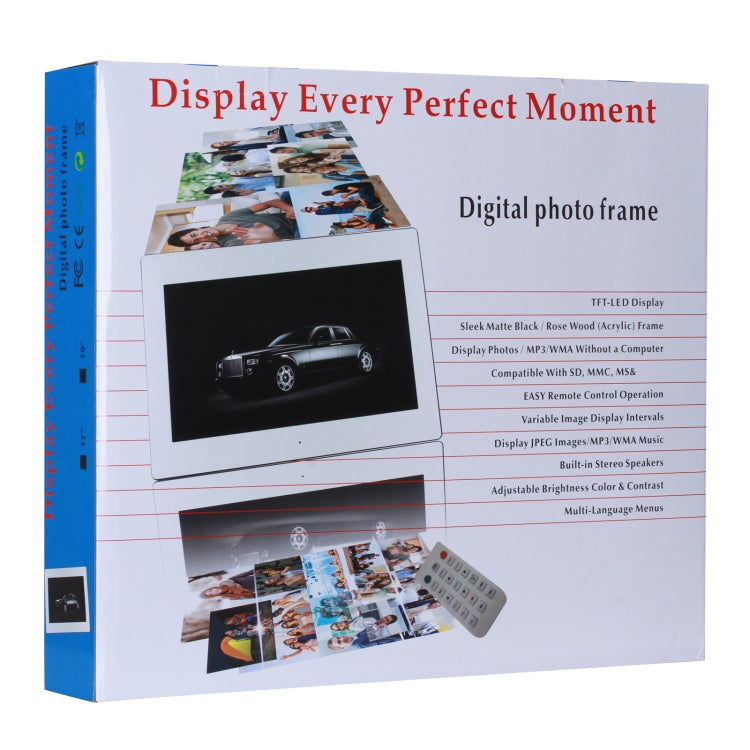 23.6 inch LED Screen Digital Photo Frame, Plug Type:EU Plug(White) - 15 inch Above by buy2fix | Online Shopping UK | buy2fix