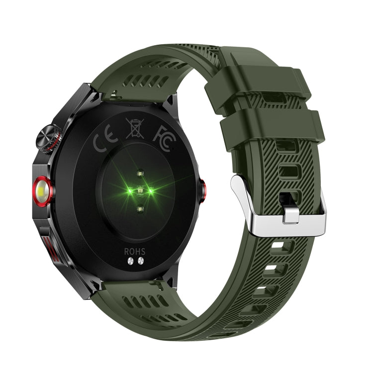 HT28 1.85 inch Silicone Strap IP68 Waterproof Smart Watch, Support Sleep Monitoring(Green) - Smart Watches by buy2fix | Online Shopping UK | buy2fix