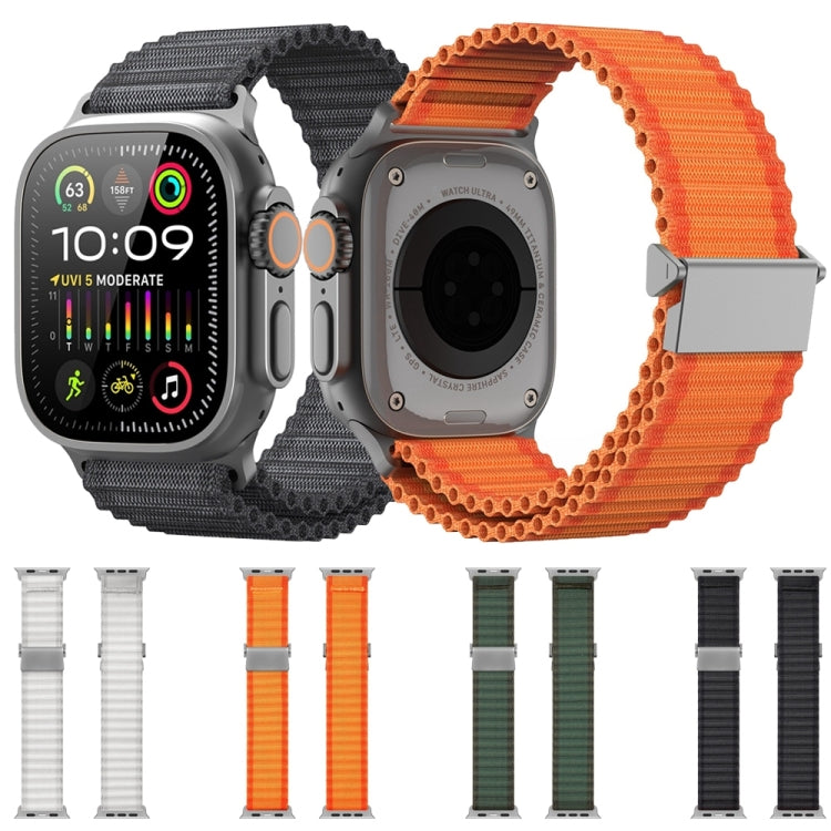 For Apple Watch Series 9 41mm DUX DUCIS YC Series Ocean Nylon Watch Band(Orange) - Watch Bands by DUX DUCIS | Online Shopping UK | buy2fix