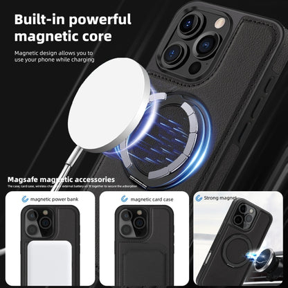 For iPhone 16 Pro Yashi 360 Degree Rotating MagSafe Holder Phone Case(Black) - iPhone 16 Pro Cases by buy2fix | Online Shopping UK | buy2fix