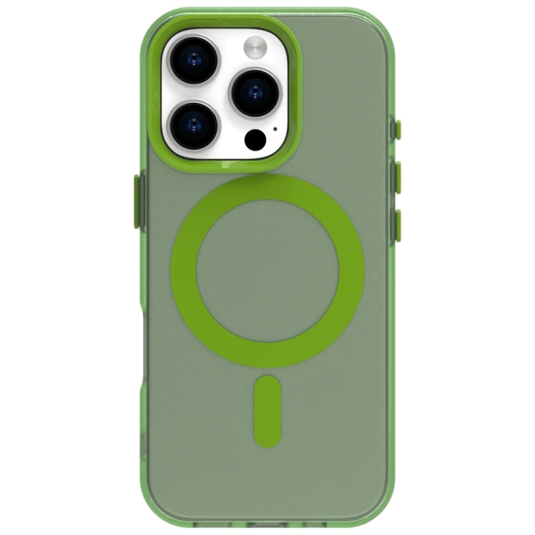 For iPhone 16 Pro Candy Magsafe PC Hybrid TPU Phone Case(Green) - iPhone 16 Pro Cases by buy2fix | Online Shopping UK | buy2fix