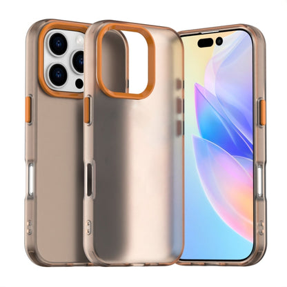 For iPhone 16 Pro Candy PC Hybrid TPU Shockproof Phone Case(Orange) - iPhone 16 Pro Cases by buy2fix | Online Shopping UK | buy2fix