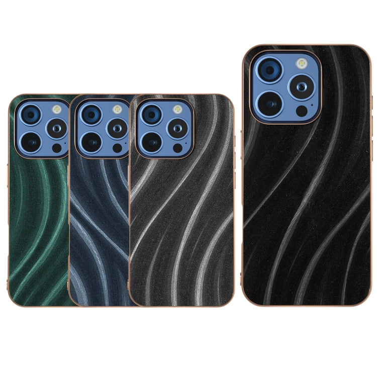 For iPhone 16 Pro Nano Electroplating Galactic Pattern Protective Phone Case(Blue) - iPhone 16 Pro Cases by buy2fix | Online Shopping UK | buy2fix