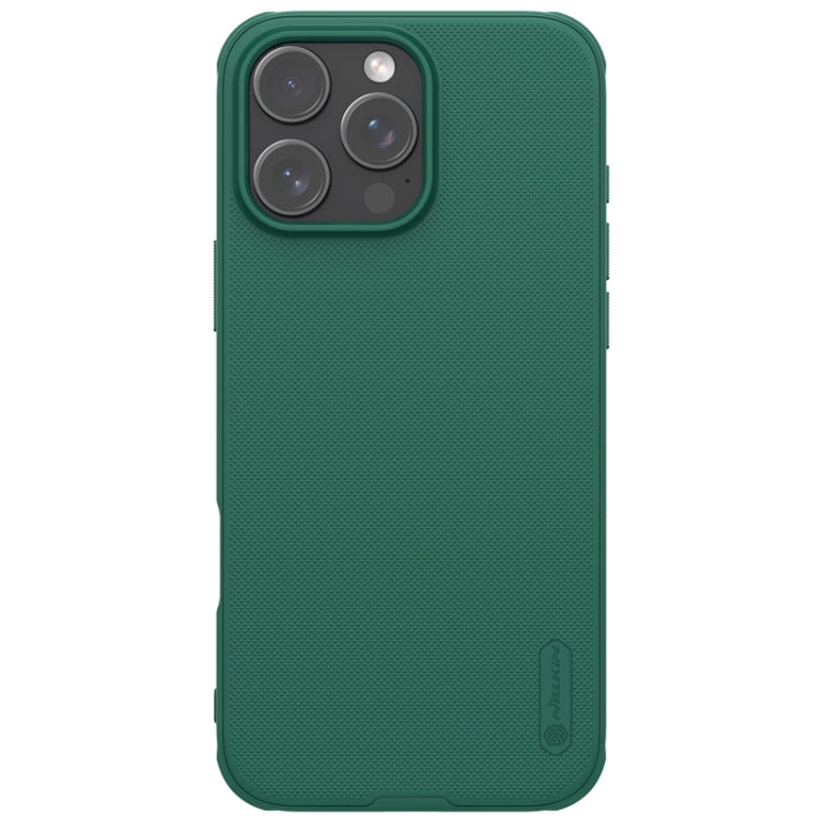 For iPhone 16 Pro Max NILLKIN Frosted Shield Pro PC + TPU Phone Case(Green) - iPhone 16 Pro Max Cases by NILLKIN | Online Shopping UK | buy2fix