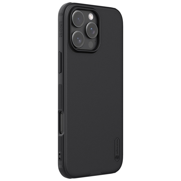 For iPhone 16 Pro NILLKIN Frosted Shield Pro PC + TPU Phone Case(Black) - iPhone 16 Pro Cases by NILLKIN | Online Shopping UK | buy2fix